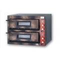 FORNO ELETTRICO PER PIZZA MM 1010x1210x750H 2 CAMERE RUSTICO INTERAMENTE IN REFRATTARIO